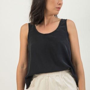 Elizabeth Suzann Ella silk Top in black